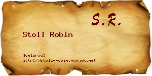 Stoll Robin névjegykártya